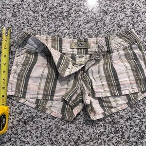 Tyte Jeans Women's Striped Cargo Shorts - Green and Pink